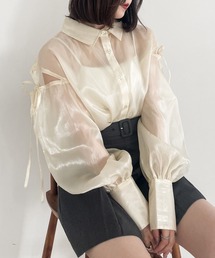 グロッシーリボンシャツ 963125