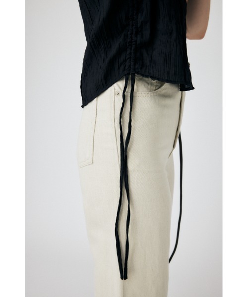 MOUSSY(マウジー)の「SIDE GATHER H/S シャツ(シャツ/ブラウス・レディース・ブラック/ターコイズブルー/オレンジ系その他/アイボリー・FREE)」の21枚目の写真