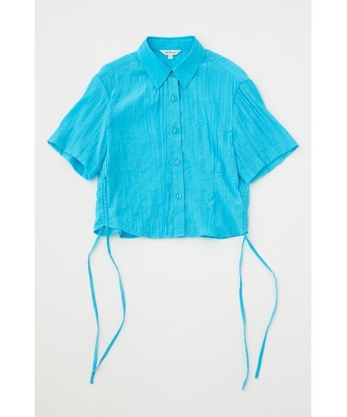 MOUSSY(マウジー)の「SIDE GATHER H/S シャツ(シャツ/ブラウス・レディース・ブラック/ターコイズブルー/オレンジ系その他/アイボリー・FREE)」の7枚目の写真