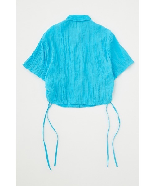 MOUSSY(マウジー)の「SIDE GATHER H/S シャツ(シャツ/ブラウス・レディース・ブラック/ターコイズブルー/オレンジ系その他/アイボリー・FREE)」の8枚目の写真