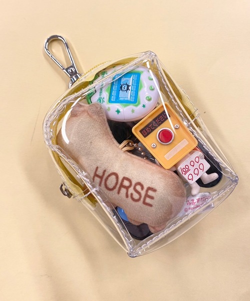 WEGO（ウィゴー）の「WEGO/【一部店限定】立体クリアミニポーチ（ポーチ・レディース・ブラック/イエロー/ブルー/ホワイト/レッド/グリーン系その他/サックスブルー/ライトパープル/ライトピンク・FREE）」の7枚目の写真