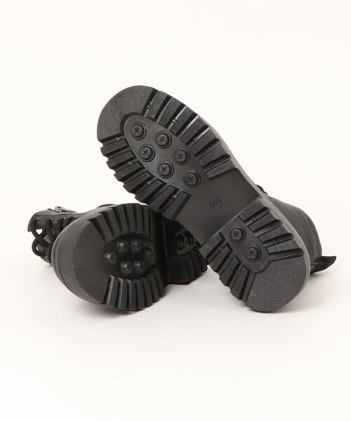 Burner(バーナー)の「【OKUOKU Recommend Select】サイドジップ付き レースアップ ブーツ oku-shoes-607023283597-32 U(ブーツ・レディース・ブラック・35/36/37/38/39/40/41/42/43)」の3枚目の写真