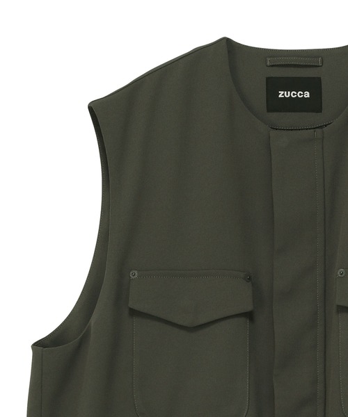 ZUCCa（ズッカ）の「PEオックスドビー/ベスト（ベスト・メンズ・ブラック/カーキ・X-SMALL/M size）」の4枚目の写真