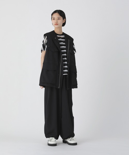 ZUCCa（ズッカ）の「PEオックスドビー/ベスト（ベスト・メンズ・ブラック/カーキ・X-SMALL/M size）」の3枚目の写真