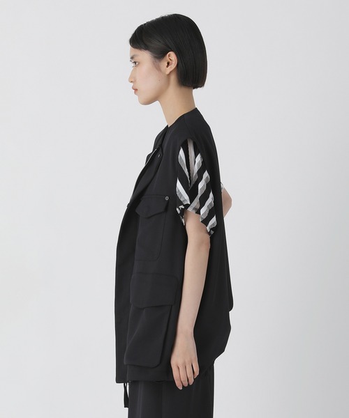 ZUCCa（ズッカ）の「PEオックスドビー/ベスト（ベスト・メンズ・ブラック/カーキ・X-SMALL/M size）」の13枚目の写真