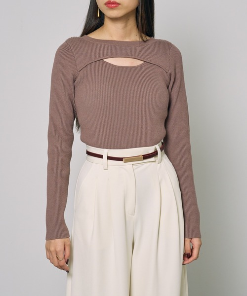 Hawk Company（ホークカンパニー）の「【Hawk Company】プレーンベルト 1012（ベルト・レディース・アイボリー/ブラウン・FREE）」の4枚目の写真