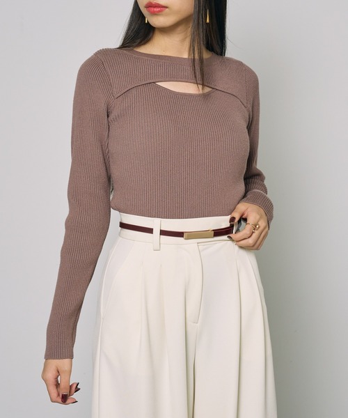 Hawk Company（ホークカンパニー）の「【Hawk Company】プレーンベルト 1012（ベルト・レディース・アイボリー/ブラウン・FREE）」の5枚目の写真