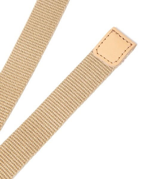 hobo（ホーボー）の「【hobo / ホーボー】LONG BELT ACRYLIC TAPE with FIDLOCK BUCKLE（ベルト・メンズ・ベージュ/ブラック/イエロー/オリーブ・FREE）」の6枚目の写真