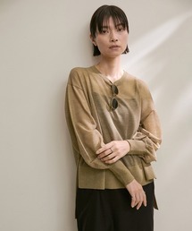 SALON adam et rope' | シアーボリュームスリーブプルオーバー【洗える】(Tシャツ/カットソー)