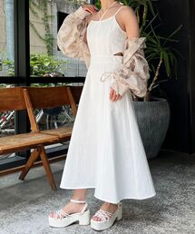 サイドスリット2wayキャミワンピ