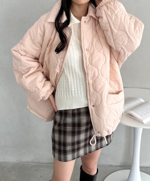 ヴェロフォンナ　セオリーキルティングブルゾン&スカートのセットアップ ヴェロフォンナ セオリーキルティングブルゾン&スカートのセットアップ