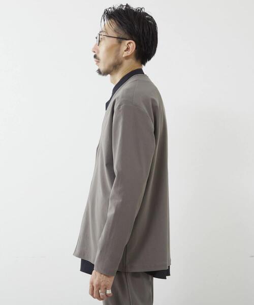 MEN'S MELROSE（メンズメルローズ）の「トリコットピケカーディガン（カーディガン/ボレロ・メンズ・モカ/ブルー/ブラック・4/3/2）」の5枚目の写真