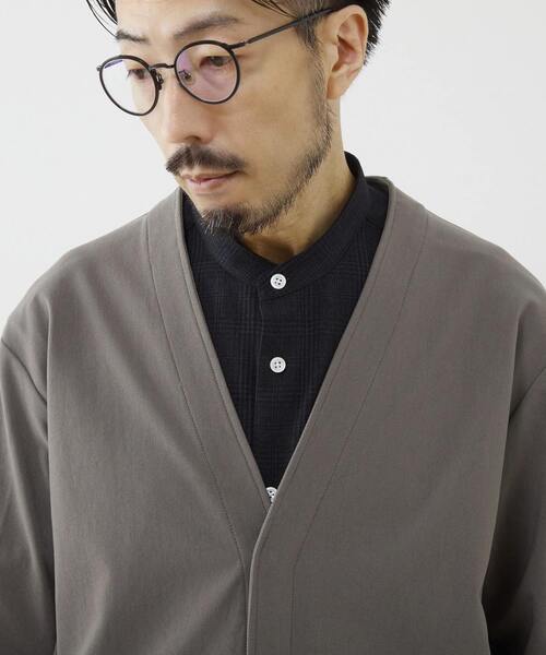 MEN'S MELROSE（メンズメルローズ）の「トリコットピケカーディガン（カーディガン/ボレロ・メンズ・モカ/ブルー/ブラック・4/3/2）」の8枚目の写真