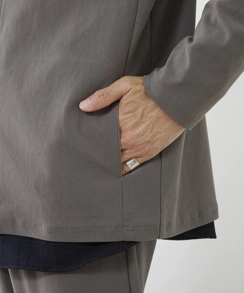 MEN'S MELROSE（メンズメルローズ）の「トリコットピケカーディガン（カーディガン/ボレロ・メンズ・モカ/ブルー/ブラック・4/3/2）」の9枚目の写真