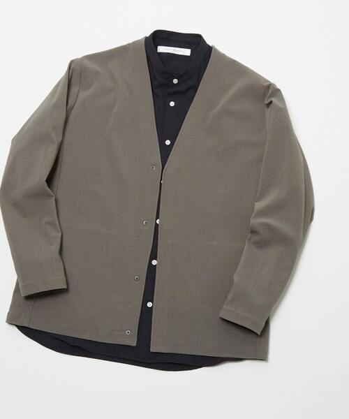 MEN'S MELROSE（メンズメルローズ）の「トリコットピケカーディガン（カーディガン/ボレロ・メンズ・モカ/ブルー/ブラック・4/3/2）」の12枚目の写真