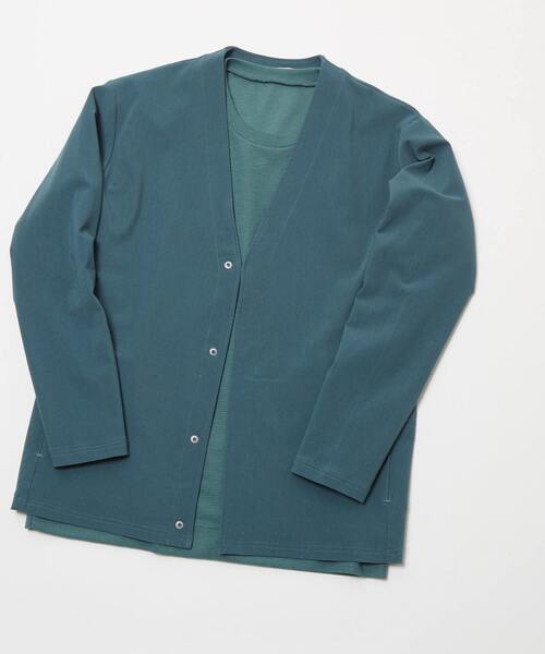 MEN'S MELROSE（メンズメルローズ）の「トリコットピケカーディガン（カーディガン/ボレロ・メンズ・モカ/ブルー/ブラック・4/3/2）」の14枚目の写真