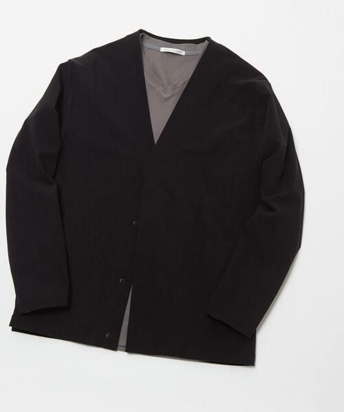 MEN'S MELROSE（メンズメルローズ）の「トリコットピケカーディガン（カーディガン/ボレロ・メンズ・モカ/ブルー/ブラック・4/3/2）」の16枚目の写真