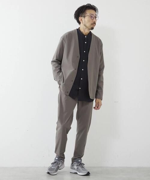 MEN'S MELROSE（メンズメルローズ）の「トリコットピケカーディガン（カーディガン/ボレロ・メンズ・モカ/ブルー/ブラック・4/3/2）」の17枚目の写真