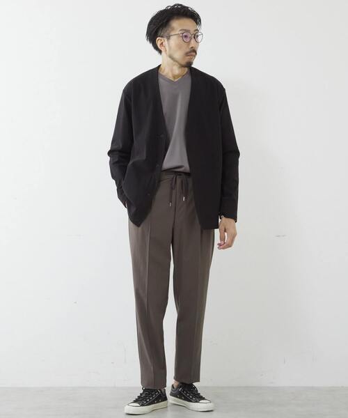 MEN'S MELROSE（メンズメルローズ）の「トリコットピケカーディガン（カーディガン/ボレロ・メンズ・モカ/ブルー/ブラック・4/3/2）」の19枚目の写真