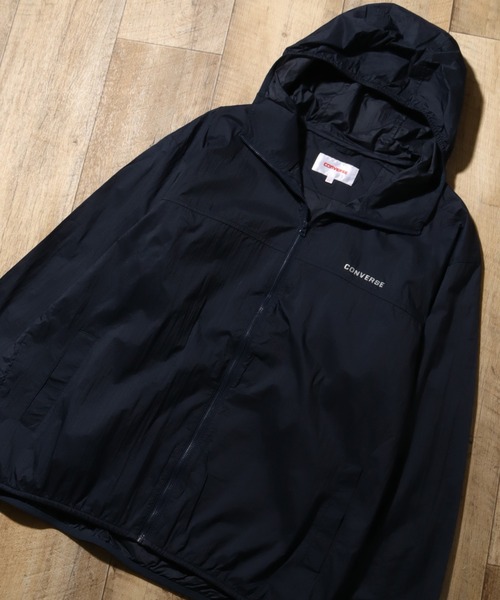 CONVERSE（コンバース）の「【CONVERSE/コンバース】軽量撥水 ナイロンポケッタブルパーカー（ナイロンジャケット・メンズ・ブルー系その他/ピンク/ブルー系その他2/サックスブルー/ネイビー/ベージュ/ブラック/ライトグレー/ブラック系その他・LL/L/M）」の5枚目の写真
