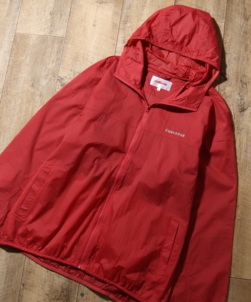 CONVERSE（コンバース）の「【CONVERSE/コンバース】軽量撥水 ナイロンポケッタブルパーカー（ナイロンジャケット・メンズ・ブルー系その他/ピンク/ブルー系その他2/サックスブルー/ネイビー/ベージュ/ブラック/ライトグレー/ブラック系その他・LL/L/M）」の9枚目の写真