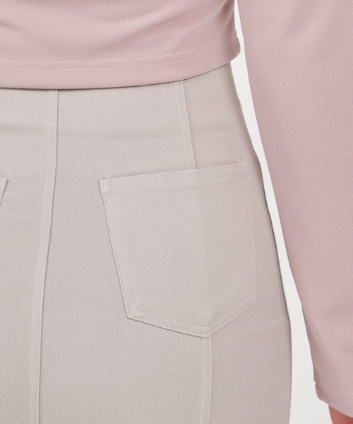 ROYAL PARTY（ロイヤルパーティー）の「ガムストレッチタイトスカート’23a（スカート・レディース・ブラック/ボルドー/ベージュ/カーキ・FREE）」の22枚目の写真