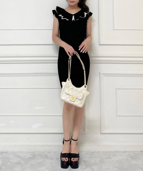 ROYAL PARTY（ロイヤルパーティー）の「ガムストレッチタイトスカート’23a（スカート・レディース・ブラック/ボルドー/ベージュ/カーキ・FREE）」の18枚目の写真