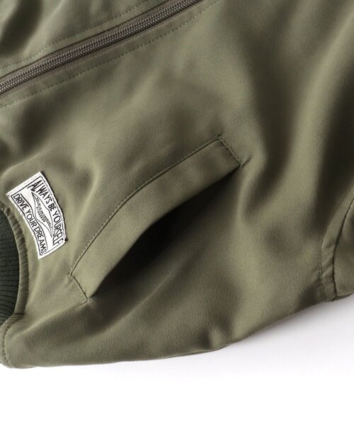 BREEZE(ブリーズ)の「バックロゴMA-1ブルゾン(MA-1・キッズ・レインボー/カーキ/ベージュ・90/100/150/80/130/110/120/140)」の9枚目の写真