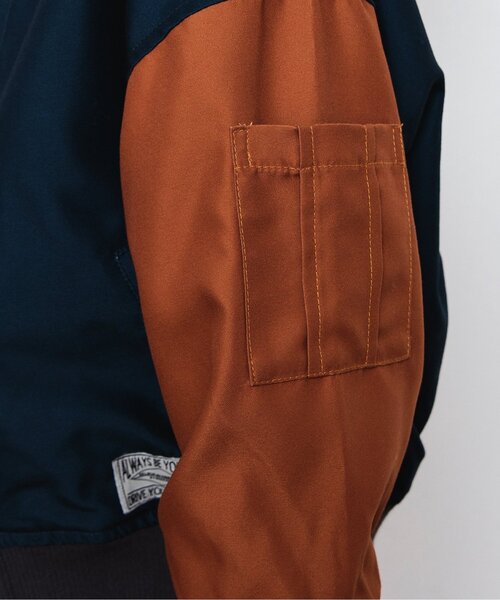 BREEZE(ブリーズ)の「バックロゴMA-1ブルゾン(MA-1・キッズ・レインボー/カーキ/ベージュ・90/100/150/80/130/110/120/140)」の13枚目の写真