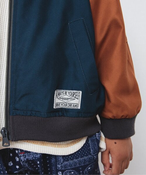 BREEZE(ブリーズ)の「バックロゴMA-1ブルゾン(MA-1・キッズ・レインボー/カーキ/ベージュ・90/100/150/80/130/110/120/140)」の18枚目の写真