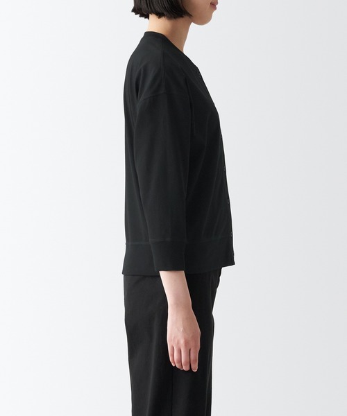 無印良品（ムジルシリョウヒン）の「ＵＶカット天竺編みカーディガン（カーディガン/ボレロ・レディース・ベージュ系1/ブラウン/ブラック/ダークグレー/ブラウン系1/スモーキーグリーン系・S/XL/M/XS/XXL/L）」の12枚目の写真