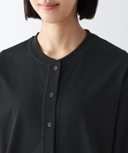 無印良品（ムジルシリョウヒン）の「ＵＶカット天竺編みカーディガン（カーディガン/ボレロ・レディース・ベージュ系1/ブラウン/ブラック/ダークグレー/ブラウン系1/スモーキーグリーン系・S/XL/M/XS/XXL/L）」の14枚目の写真