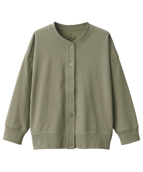 無印良品（ムジルシリョウヒン）の「ＵＶカット天竺編みカーディガン（カーディガン/ボレロ・レディース・ベージュ系1/ブラウン/ブラック/ダークグレー/ブラウン系1/スモーキーグリーン系・S/XL/M/XS/XXL/L）」の9枚目の写真