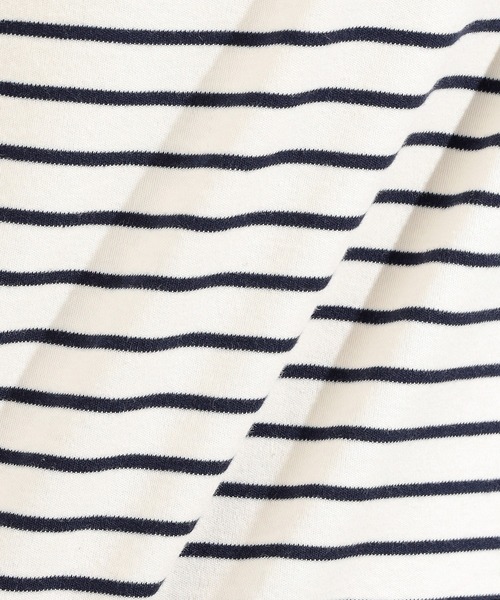 Petit Honfleur(プチオンフルール)の「ボーダーTシャツ(Tシャツ/カットソー・レディース・アイボリー/ベージュ/ネイビー・M/L)」の15枚目の写真