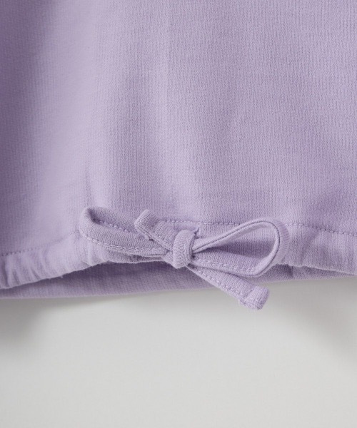 repipi armario（レピピ アルマリオ）の「【repipi armario / レピピアルマリオ】ガールズ裏毛クロップド丈ジャケット　プルオーバー（その他アウター・キッズ・パープル/ブラック/サックスブルー・150/160/170/140）」の9枚目の写真