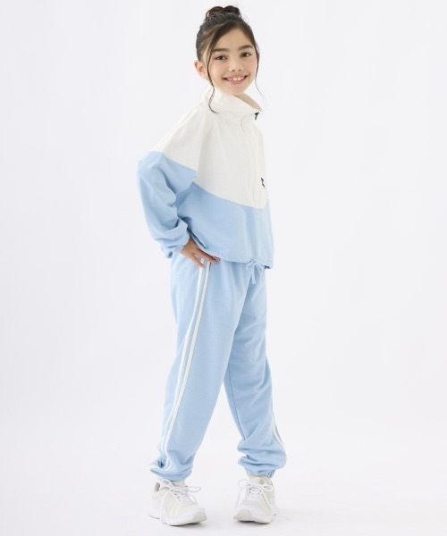 repipi armario（レピピ アルマリオ）の「【repipi armario / レピピアルマリオ】ガールズ裏毛クロップド丈ジャケット　プルオーバー（その他アウター・キッズ・パープル/ブラック/サックスブルー・150/160/170/140）」の15枚目の写真