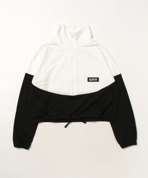 repipi armario（レピピ アルマリオ）の「【repipi armario / レピピアルマリオ】ガールズ裏毛クロップド丈ジャケット　プルオーバー（その他アウター・キッズ・パープル/ブラック/サックスブルー・150/160/170/140）」の20枚目の写真