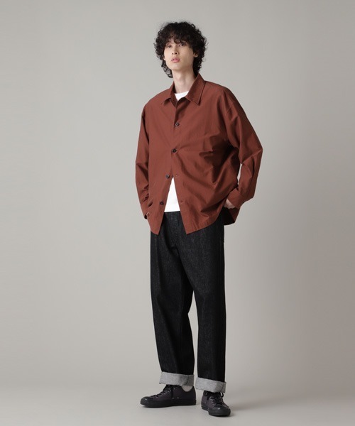 MHL.（エムエイチエル）の「MOLESKIN COTTON SHIRTING（シャツ/ブラウス・メンズ・グレー系その他4/オレンジ系その他3・LARGE/MEDIUM/SMALL）」の3枚目の写真