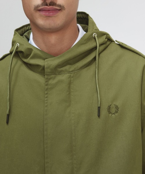 FRED PERRY（フレッドペリー）の「Fur Lined Fishtail Parka／ファーライナーフィッシュテールパーカー（モッズコート・メンズ・グリーン・M/L）」の17枚目の写真