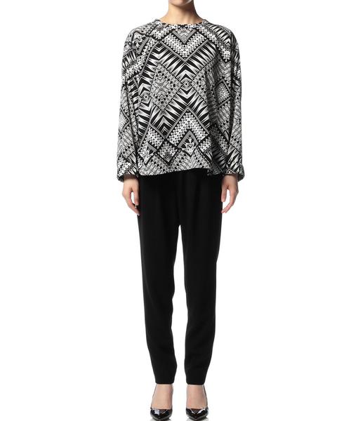 ASTRAET(アストラット)の「ASTRAET(アストラット) ボヘミアンプリントスウェットシャツ(シャツ/ブラウス・レディース・ブラック・0)」の3枚目の写真