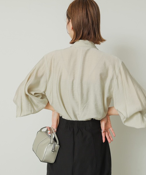 SENSE OF PLACE by URBAN RESEARCH（センスオブプレイスバイアーバンリサーチ）の「2WAYボウタイブラウス（シャツ/ブラウス・レディース・ベージュ/オフホワイト/ブラック系その他・ONE）」の14枚目の写真