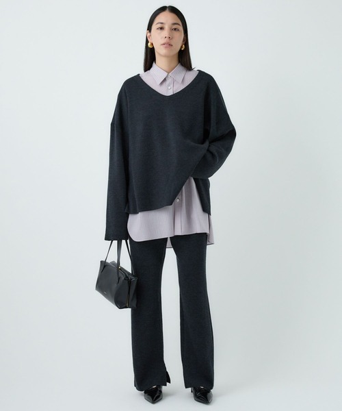 Chaos（カオス）の「Chaos(カオス)/◇金子綾さんYouTube紹介◇ シエラウールニットパンツ 【セットアップ可】（その他パンツ・レディース・ブラウン/ベージュ/チャコール/ブラック/ネイビー/ブラウン系その他・FREE）」の12枚目の写真