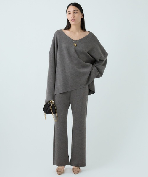 Chaos（カオス）の「Chaos(カオス)/◇金子綾さんYouTube紹介◇ シエラウールニットパンツ 【セットアップ可】（その他パンツ・レディース・ブラウン/ベージュ/チャコール/ブラック/ネイビー/ブラウン系その他・FREE）」の14枚目の写真