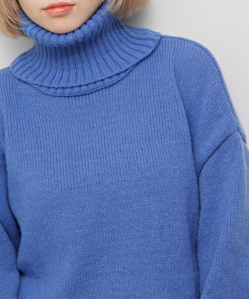 Chillfar(チルファー)の「ハイネックニット(ニット/セーター・レディース・アイボリー/ブルー/グレー/オレンジ/ブラック・FREE)」の17枚目の写真