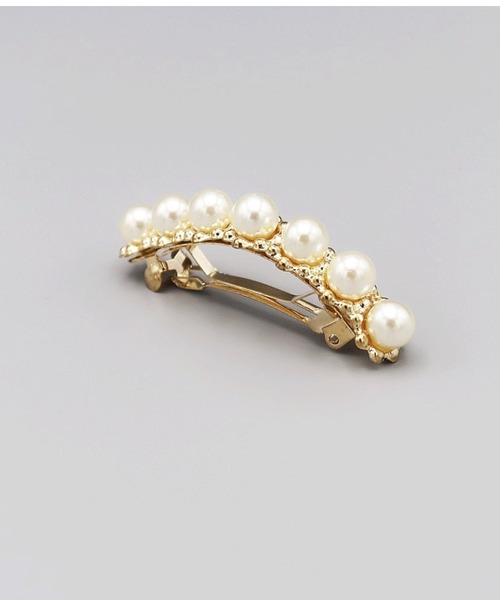 Cupid Heart（キューピッドハート）の「【Cupid Heart】結婚式アクセ！パールメタルバレッタ（バレッタ/ヘアクリップ・レディース・ゴールド/シルバー・MEDIUM）」の11枚目の写真