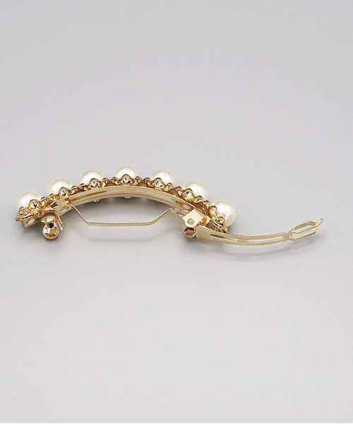 Cupid Heart（キューピッドハート）の「【Cupid Heart】結婚式アクセ！パールメタルバレッタ（バレッタ/ヘアクリップ・レディース・ゴールド/シルバー・MEDIUM）」の12枚目の写真