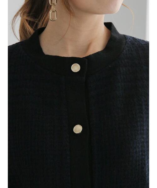 Te chichi（テチチ）の「ツィードライクニットカーディガン（カーディガン/ボレロ・レディース・オフホワイト/ネイビー・F）」の15枚目の写真