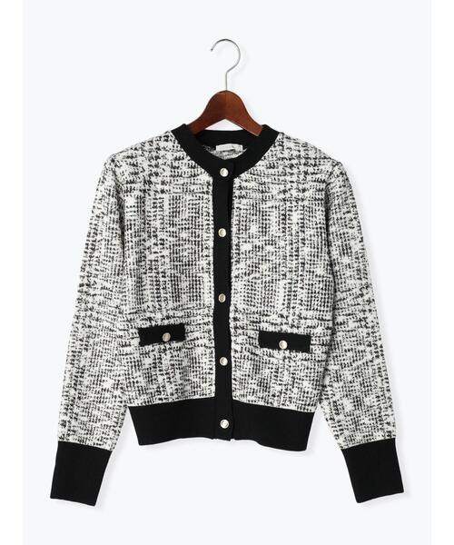 Te chichi（テチチ）の「ツィードライクニットカーディガン（カーディガン/ボレロ・レディース・オフホワイト/ネイビー・F）」の17枚目の写真