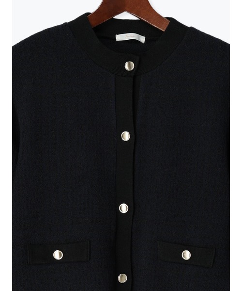 Te chichi（テチチ）の「ツィードライクニットカーディガン（カーディガン/ボレロ・レディース・オフホワイト/ネイビー・F）」の8枚目の写真