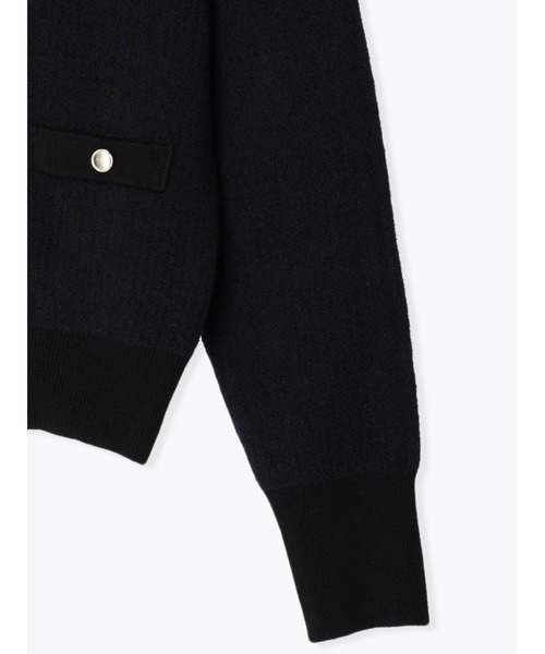 Te chichi（テチチ）の「ツィードライクニットカーディガン（カーディガン/ボレロ・レディース・オフホワイト/ネイビー・F）」の7枚目の写真